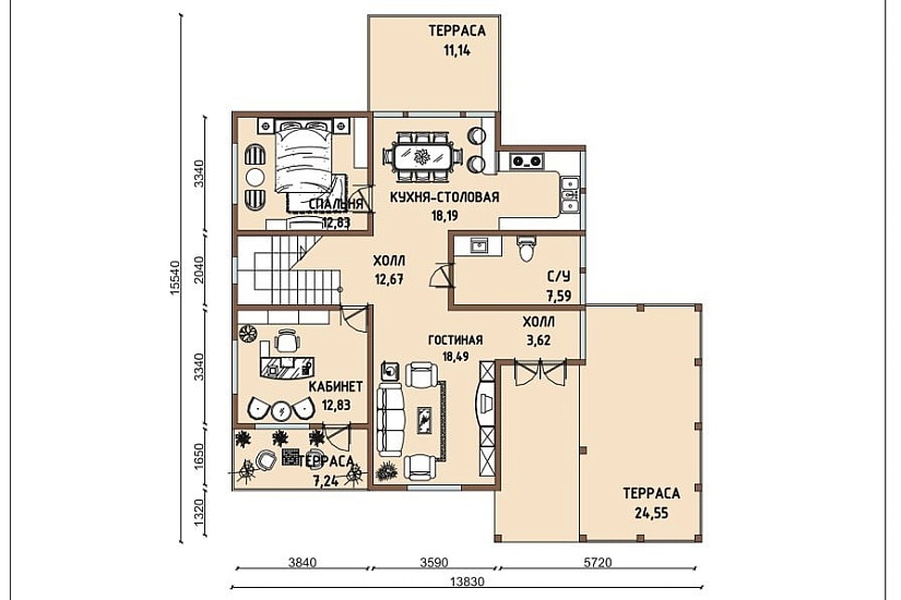 Белый дракон 208 м2