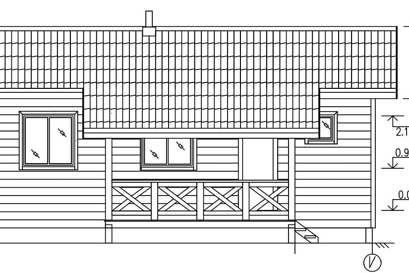 Гостевой дом 9х4,5-1эт-каркасник-КД Гостевой дом 9х4,5-1эт-каркасник-КД