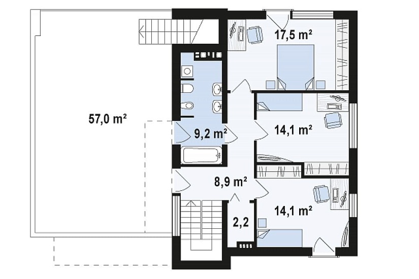 Проект дома Kx54