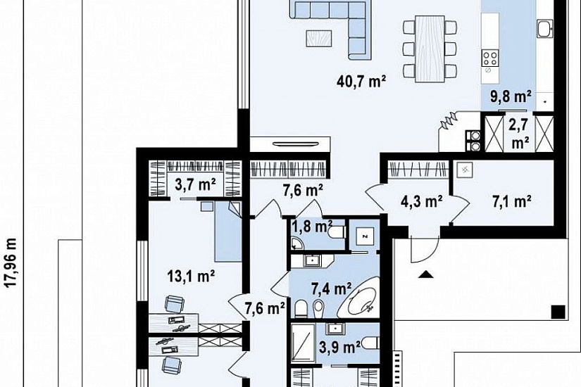 ДОМ ИЗ ГАЗОБЕТОНА ГД-144в
