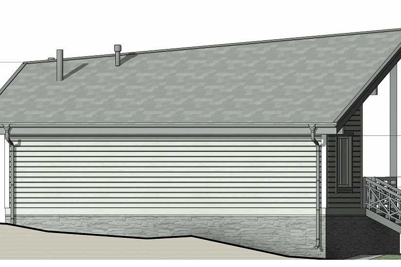 Дом-каркас 200мм-9350х15160мм-1эт-АР
