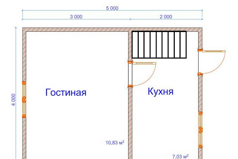 Дом из бруса №1