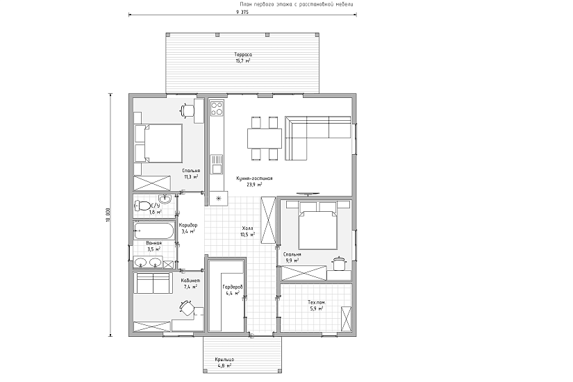 Дом-1эт-сип-панели-9375х12500-ЭП-КД