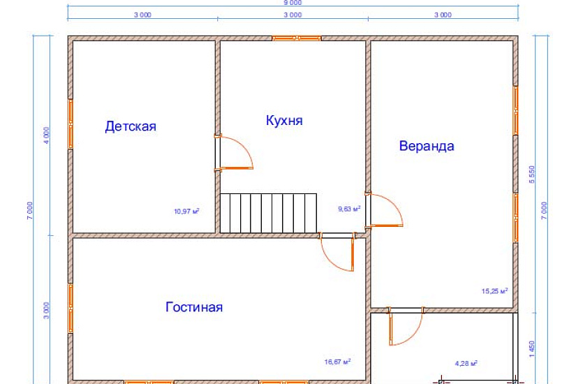 Дом из бруса №26