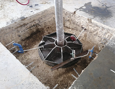 Штамповые испытания основания полов в рамках установки промышленного оборудования