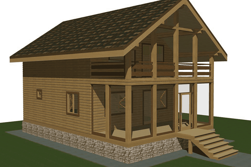 Дом-брус200х150мм-11000х70000мм-1,5эт-АР Дом-брус200х150мм-11000х70000мм-1,5эт-АР