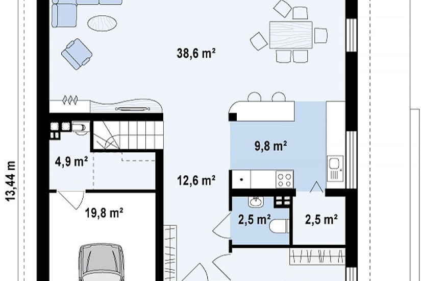 ДОМ ИЗ ГАЗОБЕТОНА ГД-185а