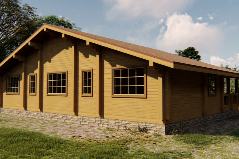 Дом-проф.брус200х150мм-11000х15000мм-1эт.-АР-КР Дом-проф.брус200х150мм-11000х15000мм-1эт.-АР-КР