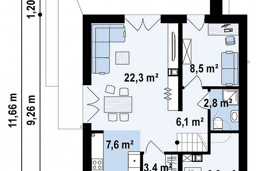 ДОМ ИЗ ГАЗОБЕТОНА ГД-111а