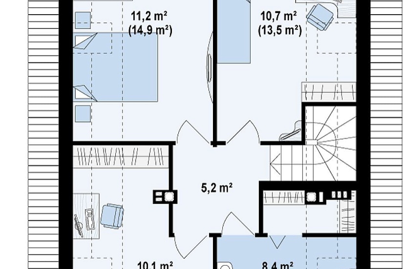 ДОМ ИЗ ГАЗОБЕТОНА ГД-105в