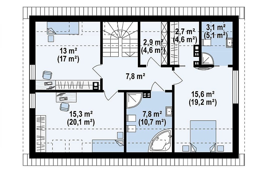 ДОМ ИЗ ГАЗОБЕТОНА ГД-117б