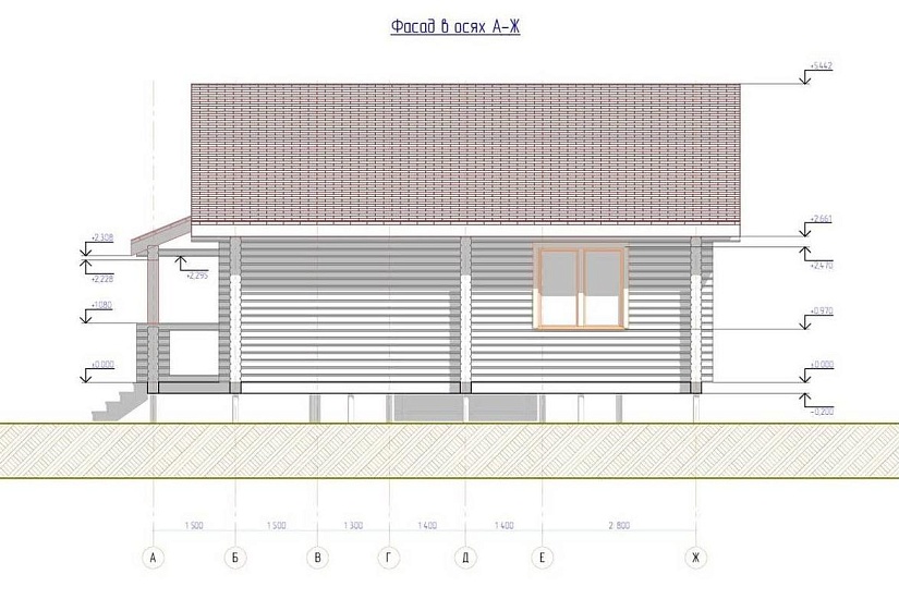 Индивидуальный жилой дом из профилированного бруса