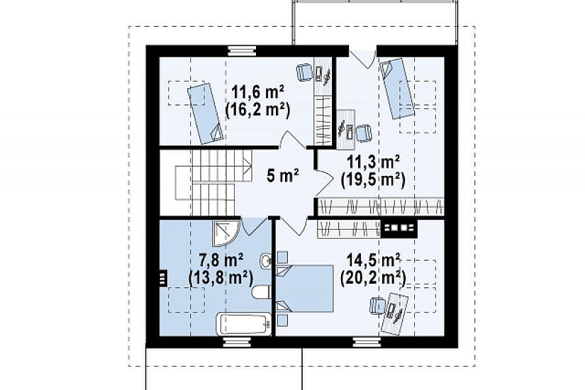 ДОМ ИЗ ГАЗОБЕТОНА ГД-129а
