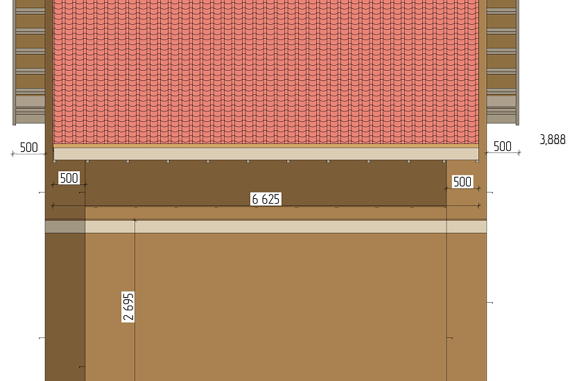 Дом-Сип.панели174мм-6875х6875мм-1,5эт-АР-КР