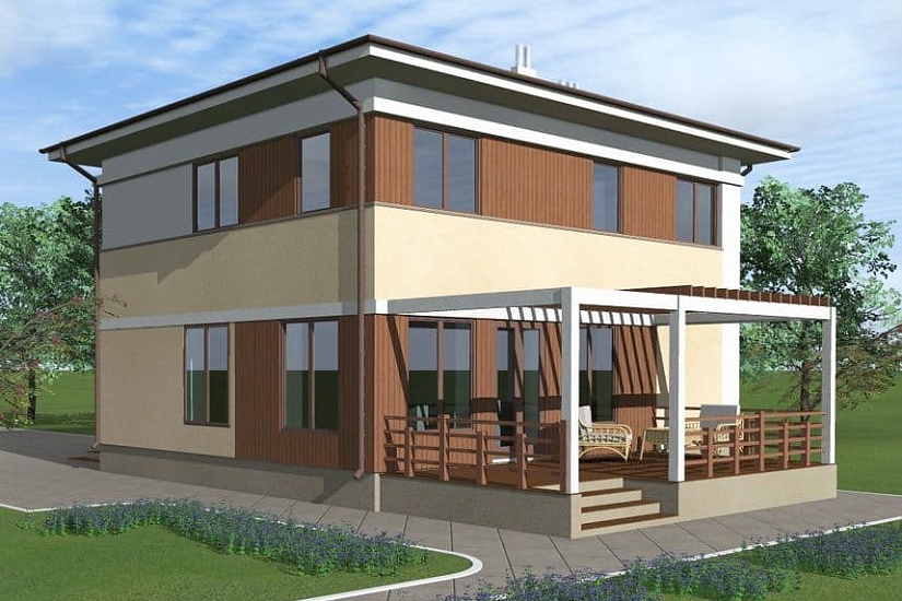 Каркасный дом КД-173-2