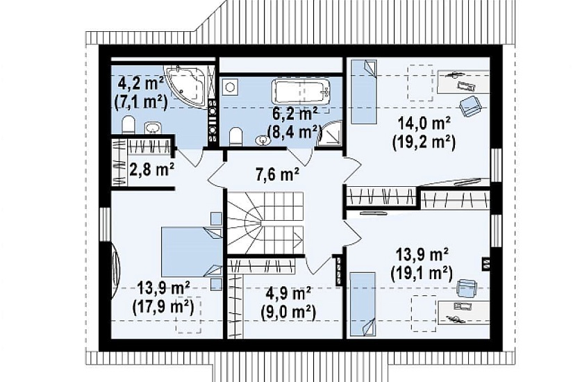 ДОМ ИЗ ГАЗОБЕТОНА ГД-159