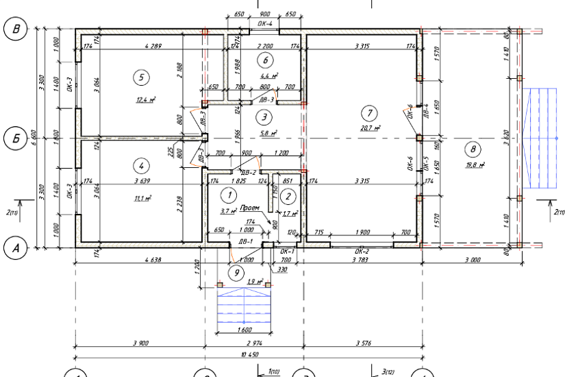 Дом-панельно-каркасный-1этаж-13450х6600-ЭП
