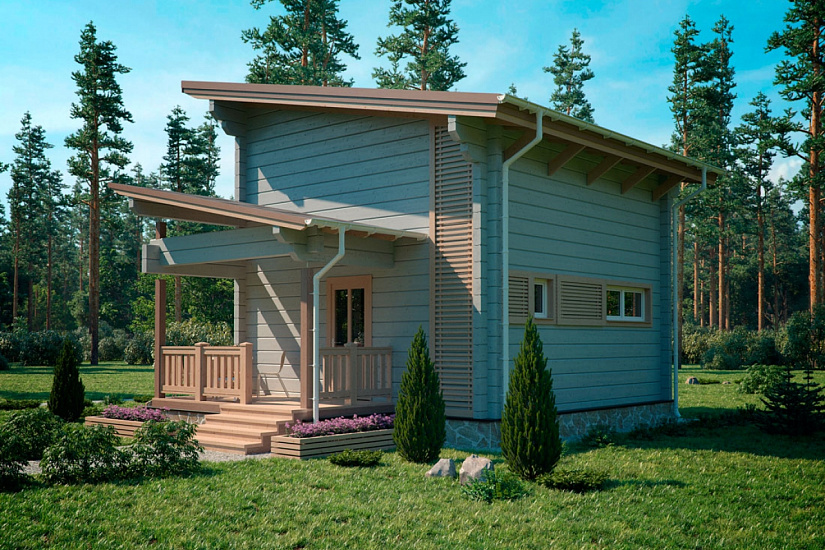 Проект дома из бруса №322 Проект дома из бруса №322