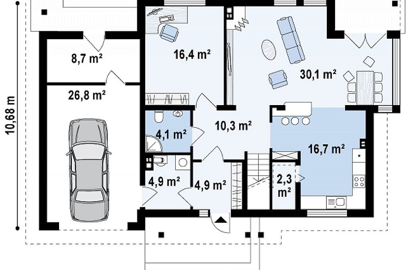 Каркасный дом КД-207 Каркасный дом КД-207