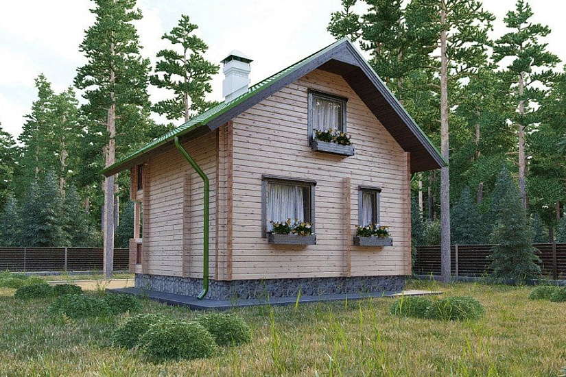 Проект дома из бруса №313 Проект дома из бруса №313