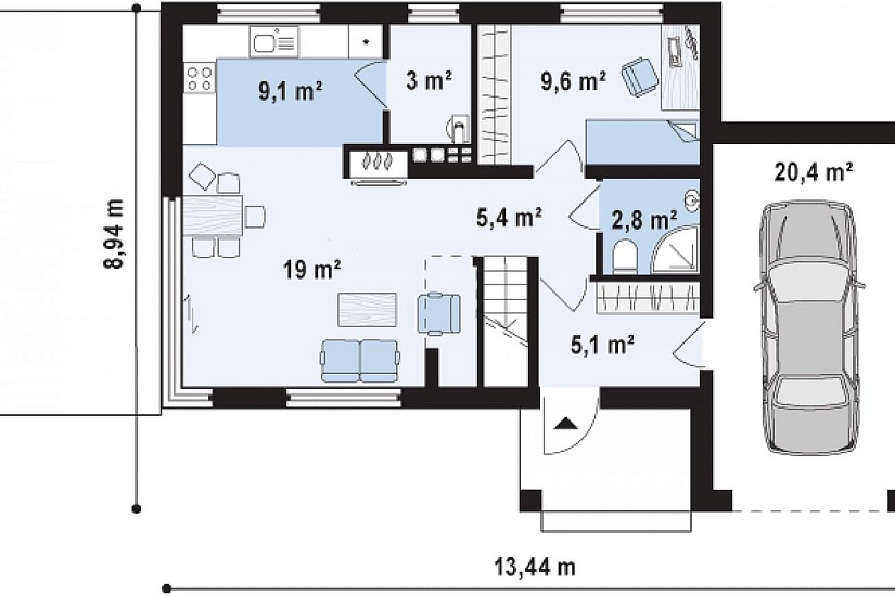 Проект дома Саваж