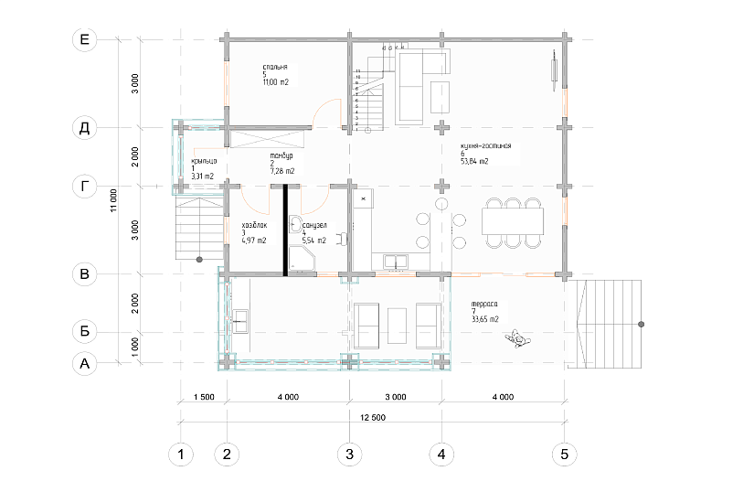 Дом-профбрус145х145-2эт-11000х12500-ЭП Дом-профбрус145х145-2эт-11000х12500-ЭП