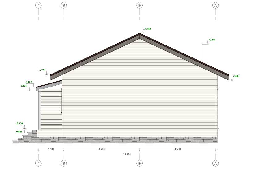 Дом-каркасный315мм-12000х10500мм-АР-КР Дом-каркасный315мм-12000х10500мм-АР-КР