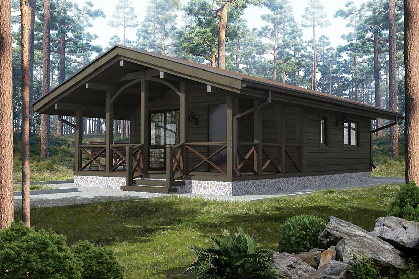 Гостевой дома 6х9-1эт-каркасник-РД Гостевой дома 6х9-1эт-каркасник-РД