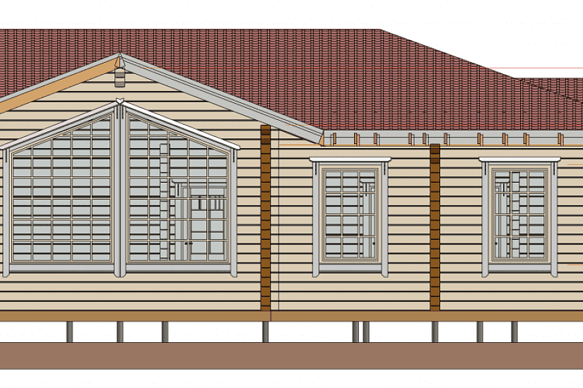 Жилой дом-брус 190х188мм-18900х11200мм-1эт-КР