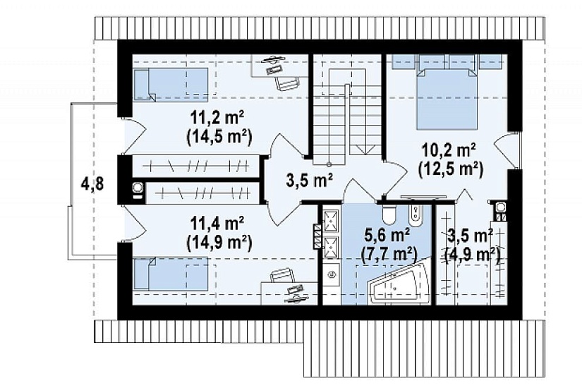 Каркасный дом КД-120
