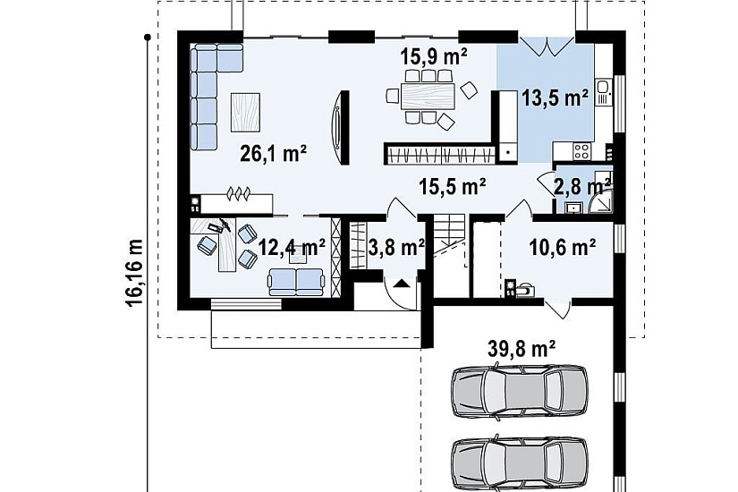 ДОМ ИЗ ГАЗОБЕТОНА ГД-210
