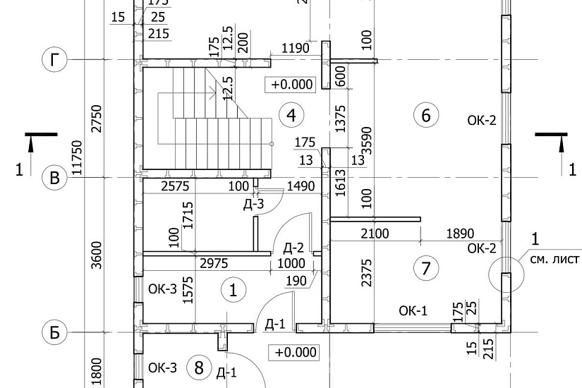 Дом 11,75х7,75-1,5эт-каркасник-КД
