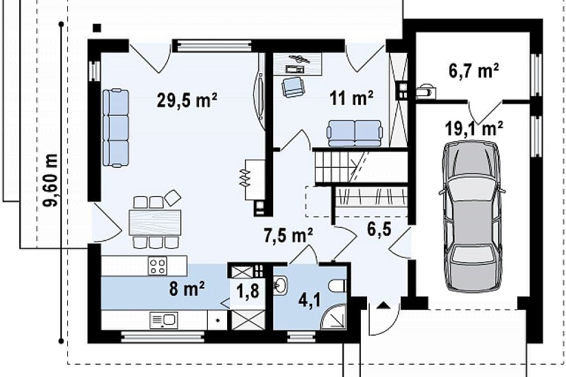 Каркасный дом КД-195