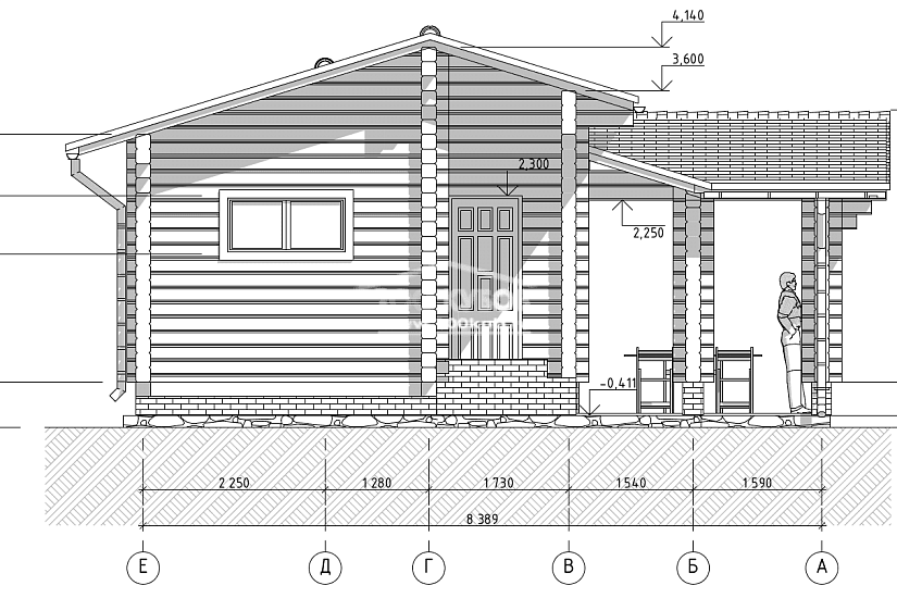 Дом - баня 2392