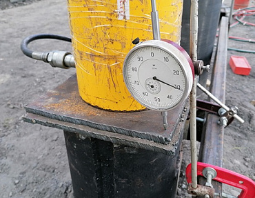 Испытания свай для фундамента силоса