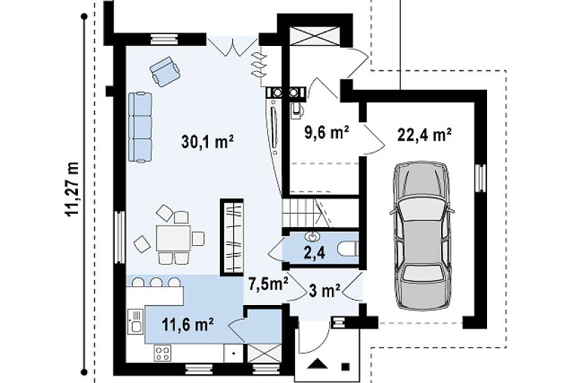 ДОМ ИЗ ГАЗОБЕТОНА ГД-162