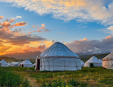 Фундамент из винтовых свай под юрту
