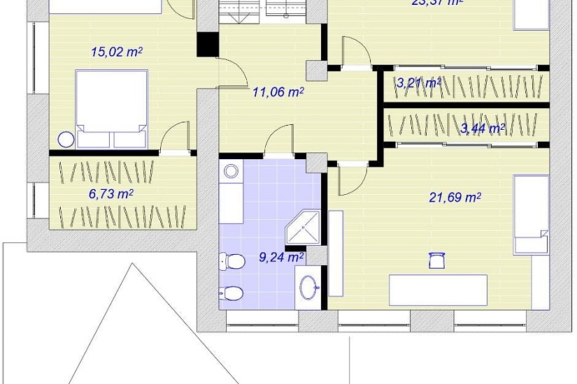 дом из газобетона Проект дома из пеноблока АР-168