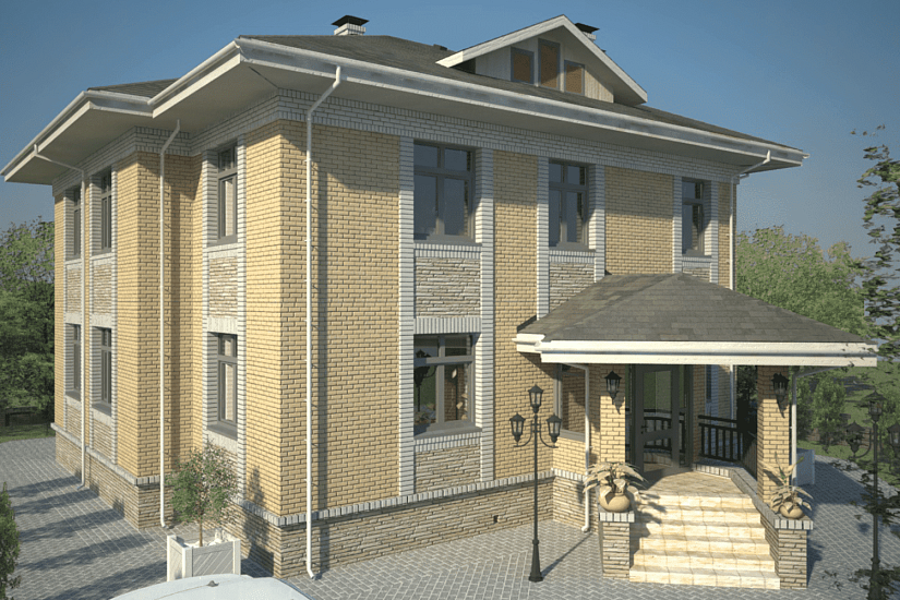 Жилой дом 11х12,8-2,5эт-кирпич-Р Жилой дом 11х12,8-2,5эт-кирпич-Р