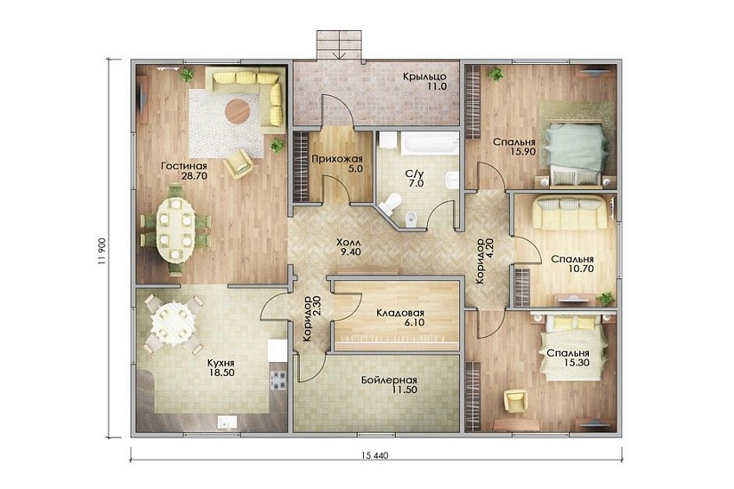 Каркасный дом КД-183