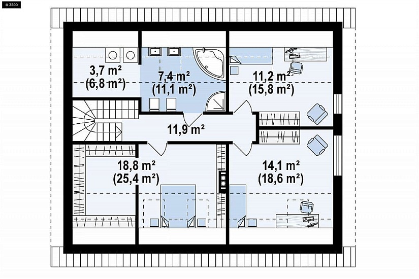 ДОМ ИЗ ГАЗОБЕТОНА ГД-145