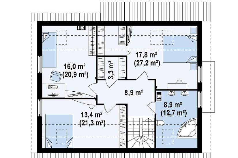 ДОМ ИЗ ГАЗОБЕТОНА ГД-166