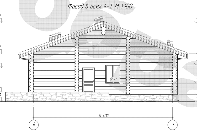 Дом-бревно250мм-11400ммх9400мм-1эт-АР