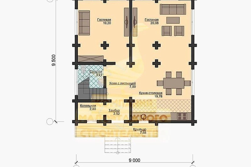 Проект дома Д-55 Проект дома Д-55