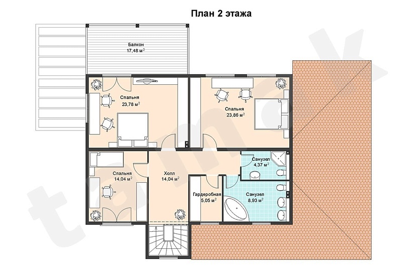 Каркасно-панельный дом Крым ПД-353-1-283 Каркасно-панельный дом Крым ПД-353-1-283
