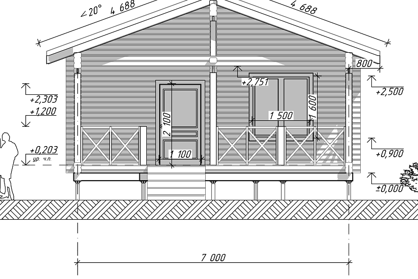 Баня-проф.брус190х142мм-7000х8000мм-1эт-АР-КД