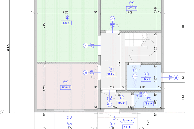 Дом-SIPпанели_8125х8125мм-1,5эт-АР