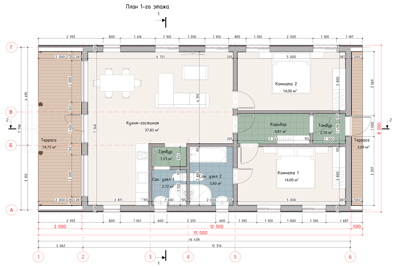 Дом-каркасно-щитовые-1этаж-8000х15000-ЭП