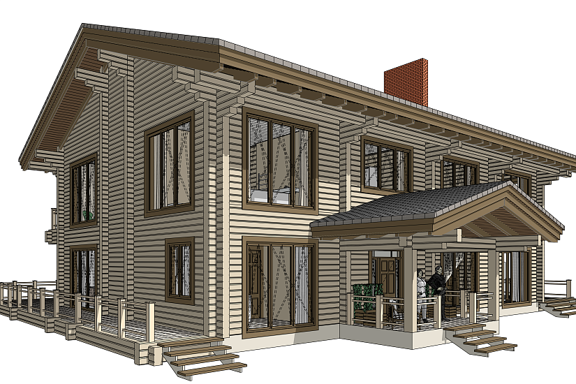 Дом-клеёный-брус-20400х11200мм-АР