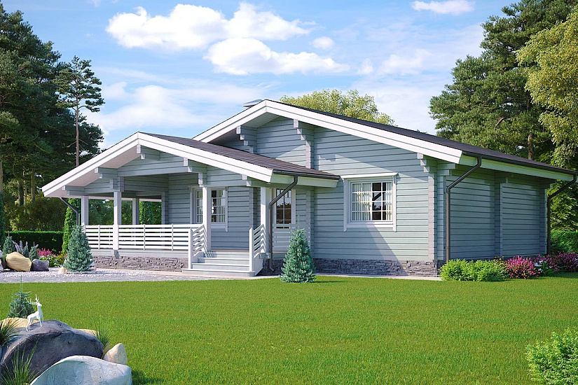 Проект дома из бруса №343 Проект дома из бруса №343